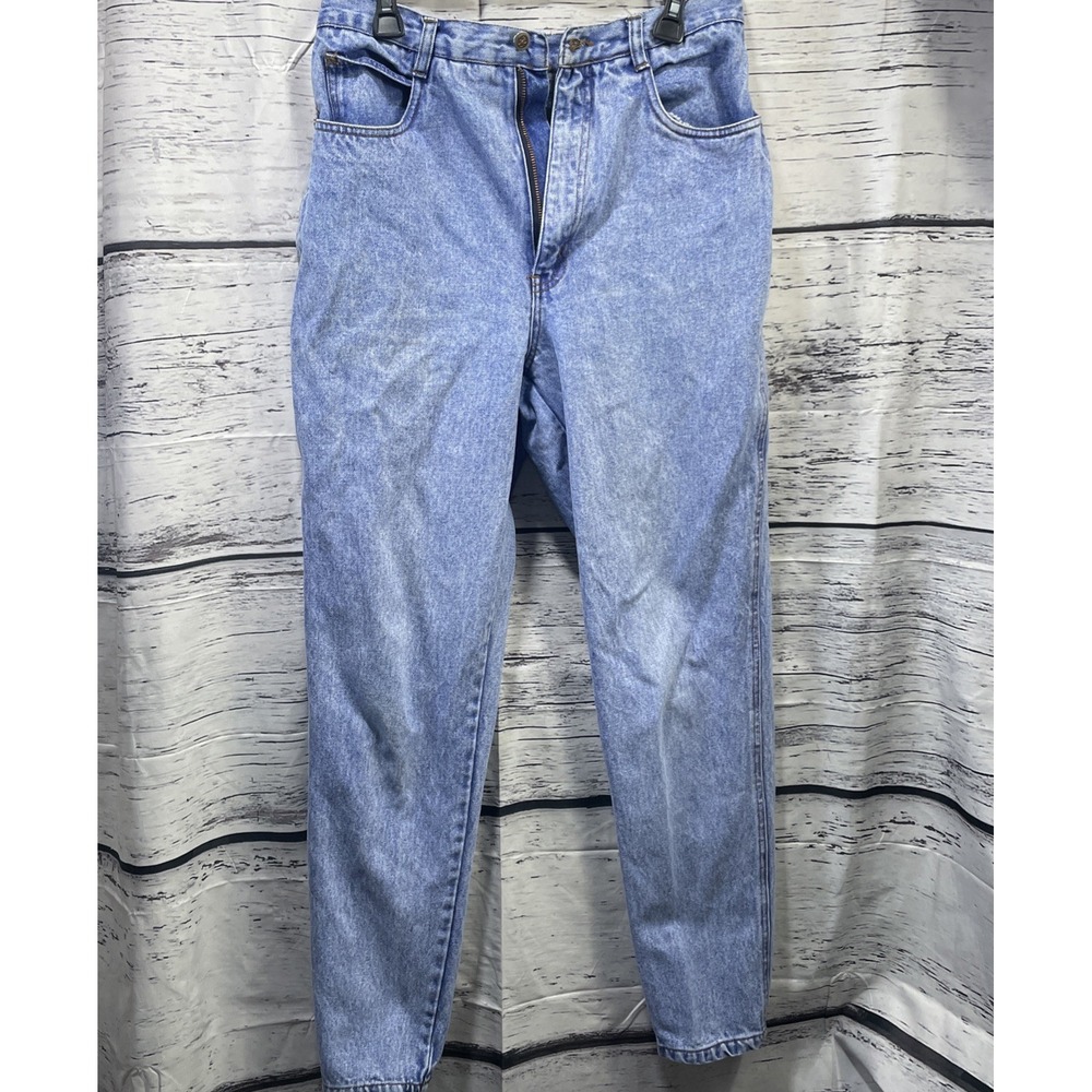 Bill Blass Womens Jeans Easy Fit High Rise Tapered Leg Mom Jeans Size 12